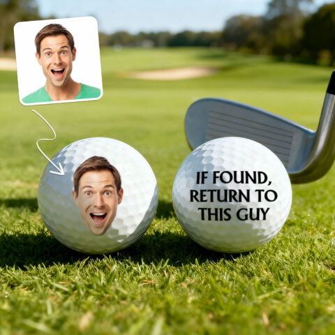 Custom Photo Golf Ball If Found Return To This Guy –