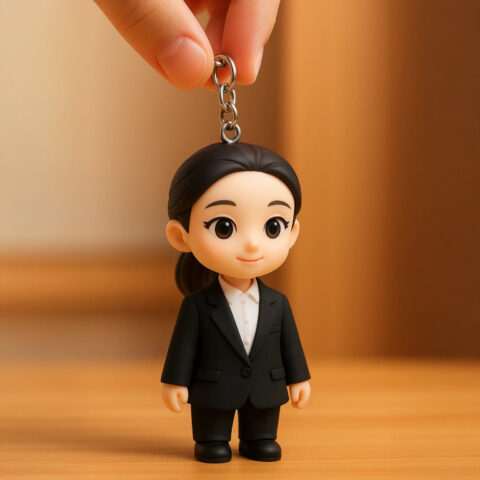 The gift that gets remembered long after the wrapping paper: Custom 3D Keychain Figure