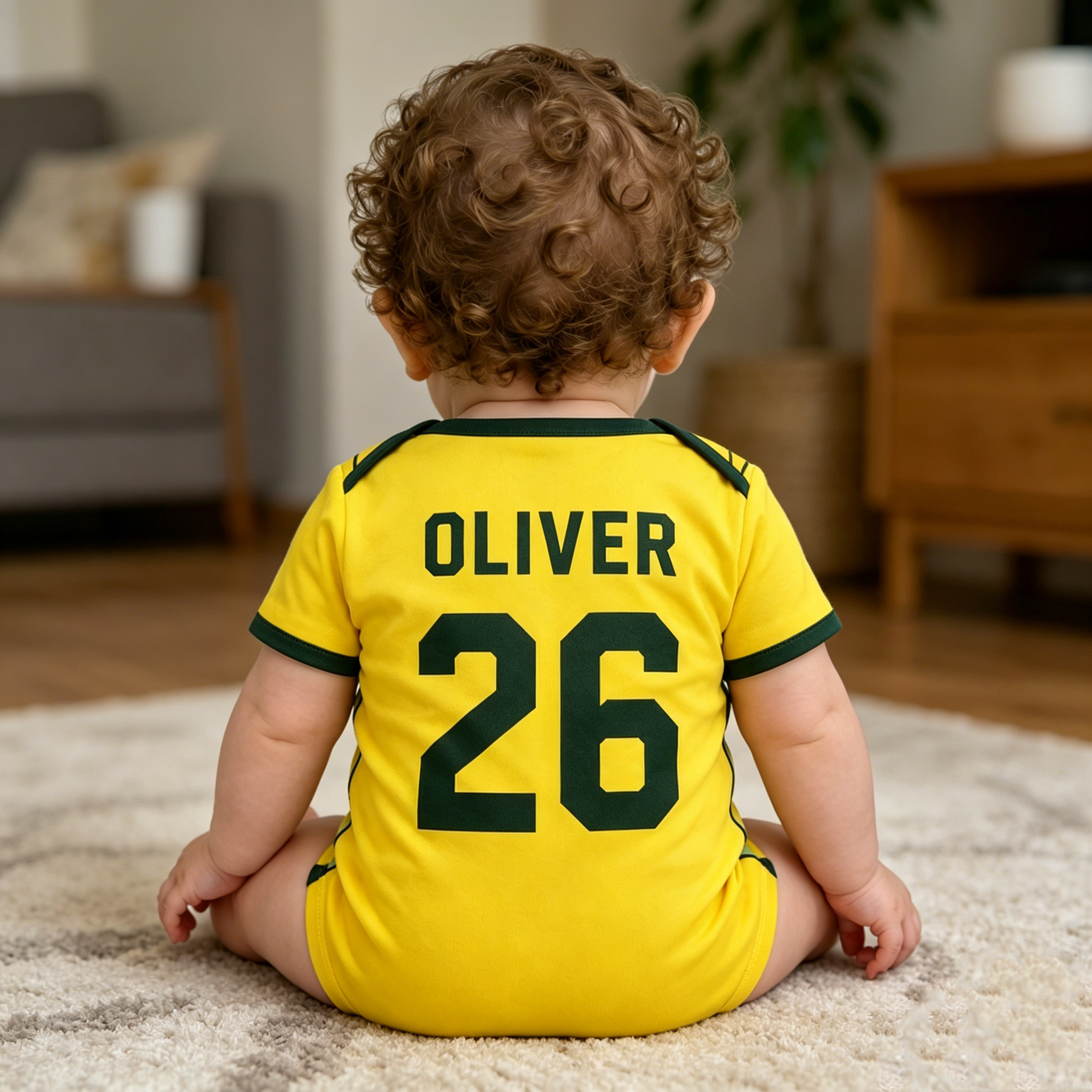 Stop Scrolling – This Is The One: Personalized Baby Soccer Jersey Romper, Custom Name &