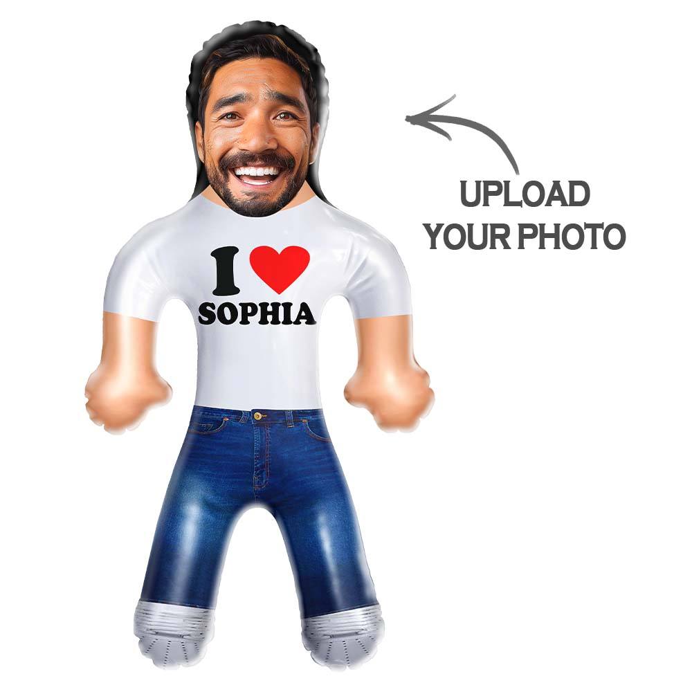 Personalized I Heart You Blow Up Dolls Custom Funny Inflatable Doll