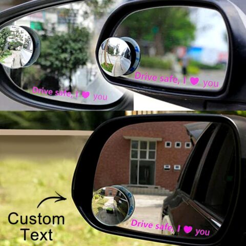 Made for one person in the world – them: Drive Safe Car Mirror Decal Crystal Label