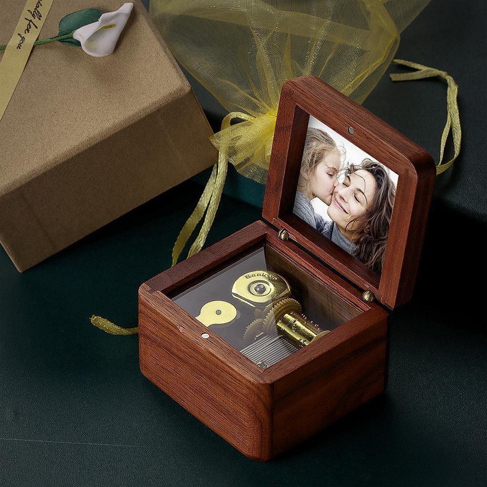 Personalized Photo Music Box Wooden Music Box Unique