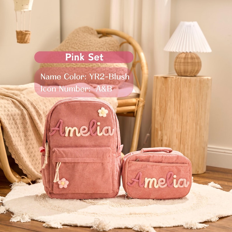 Personalized Set – Backpack and Lunchbag – Back to School