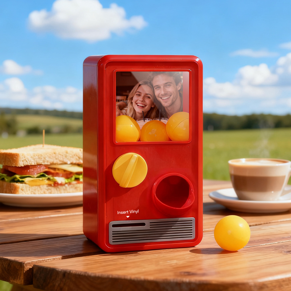Personalized Music and Photo Music Gachapon Machine Custom Song Mini Record