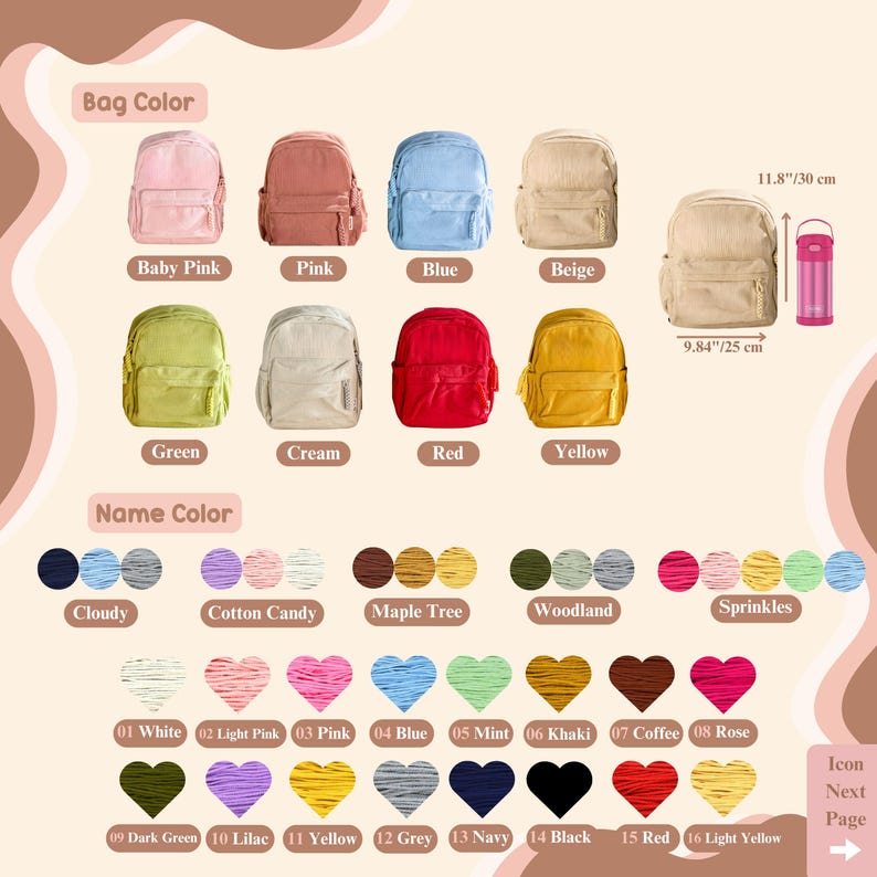 Personalized Toddler Backpack • Kindergarten Gift • Back to School •