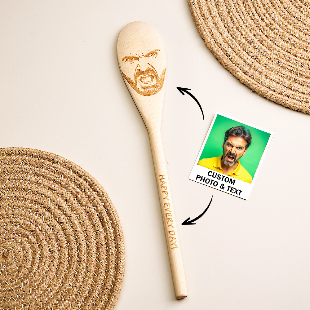 Made for one person in the world – them: Custom Face Spoon Any Face (Facial Features)