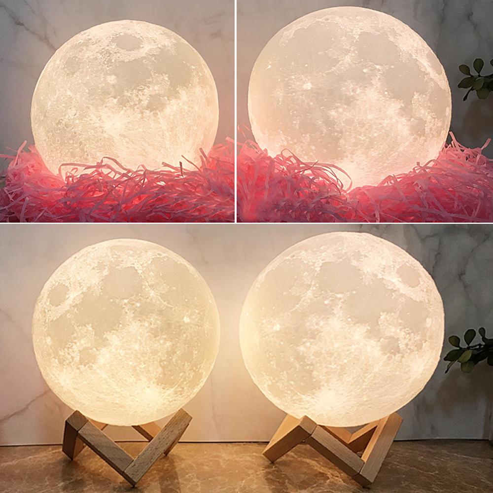 Photo Moon Lamp, Custom 3D Photo Light