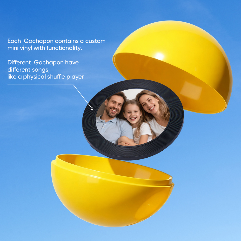 Made for one person in the world – them: Personalized Music and Photo Music Gachapon