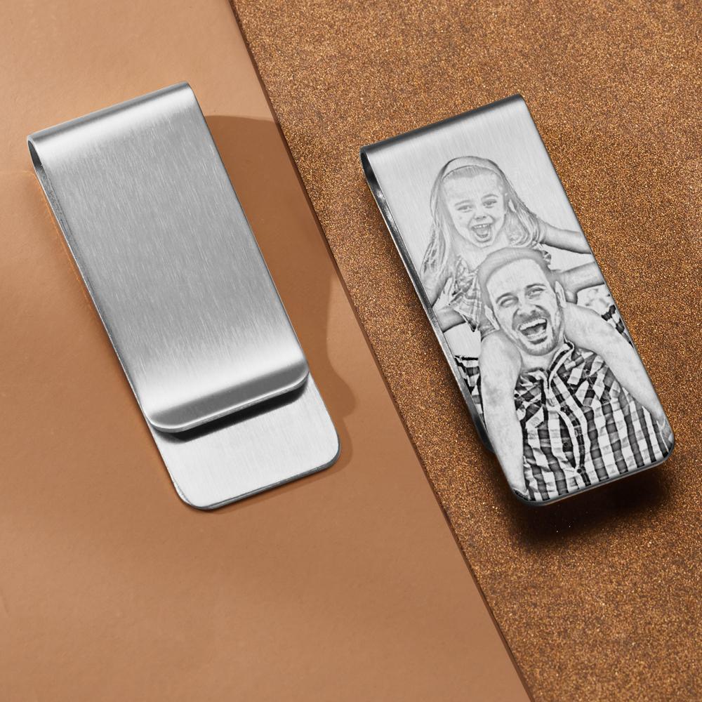 Custom Metal Money Clips Custom Your Photo Gift For Father Lover