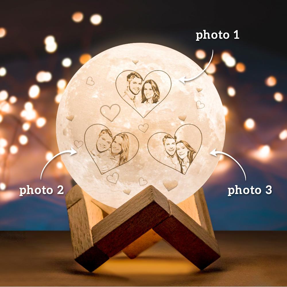 Photo Moon Lamp Custom 3d Light Heart Engraved Moon Lamp –