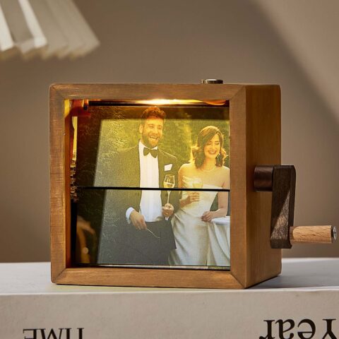 Custom Photo Flipbook Frame Animation Machine Mechanical Hand-cranked Flipbook Box Photo