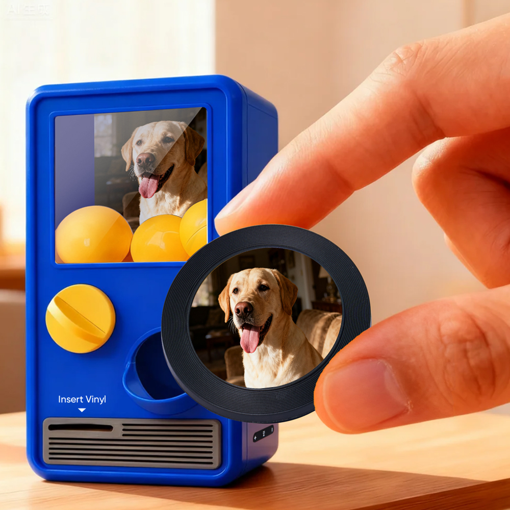 Personalized Music and Photo Music Gachapon Machine Custom Song Mini Record
