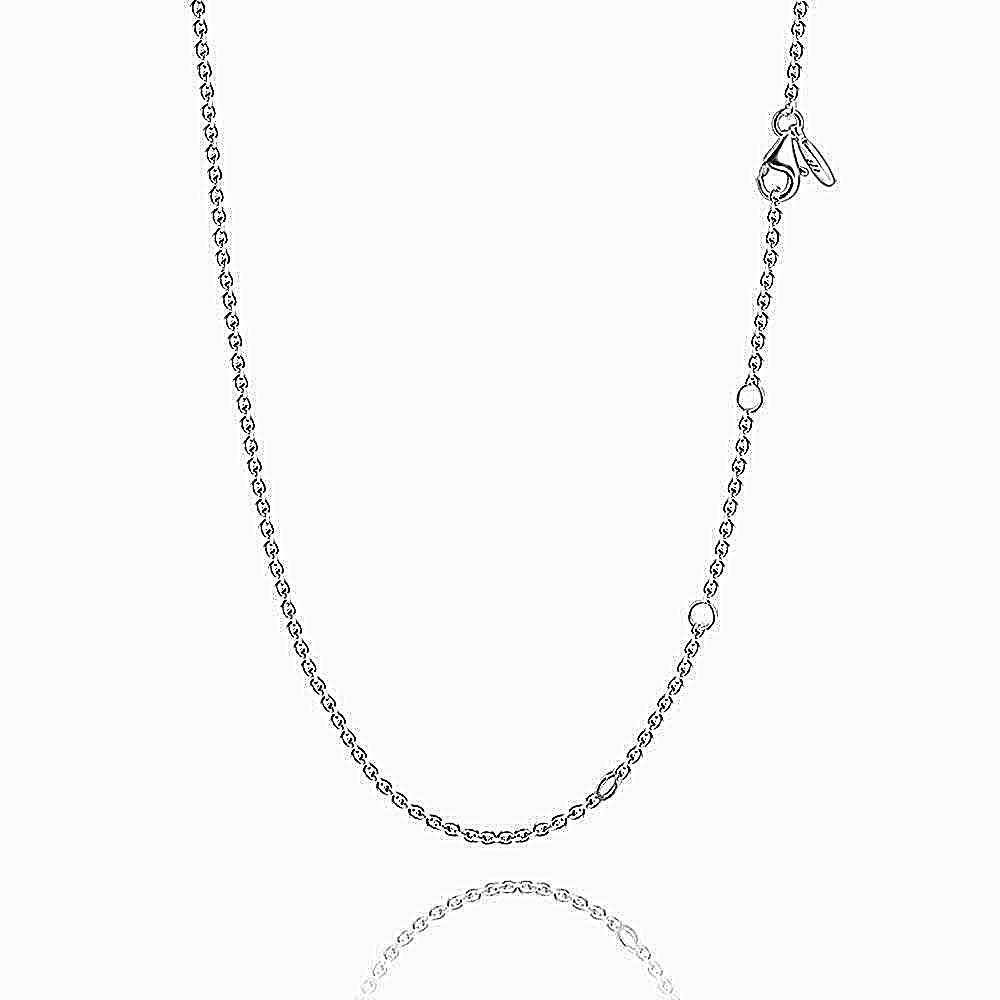 Their New Everyday Carry: 17.7in Basic Necklace Silver – Length Adjustable