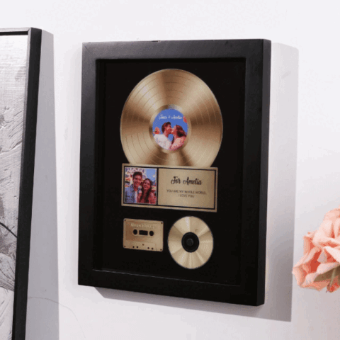 The Small Box With the Big Reaction: Personalized Golden Record Style Music Decor,