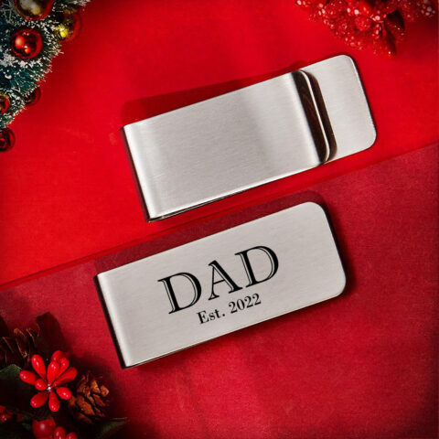 The wallet upgrade they would never buy themselves: Custom Money Clips Personalized Name