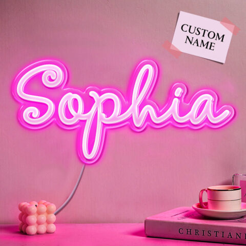 Personalized Name Neon Sign Custom Home Wall Decorations Light Sign Birthday