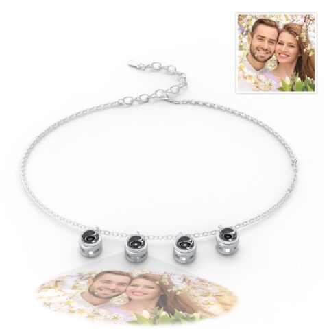 Custom Photo Projection Bracelet Minimalist Gift Memorial Photo Jewelry Trendy Best