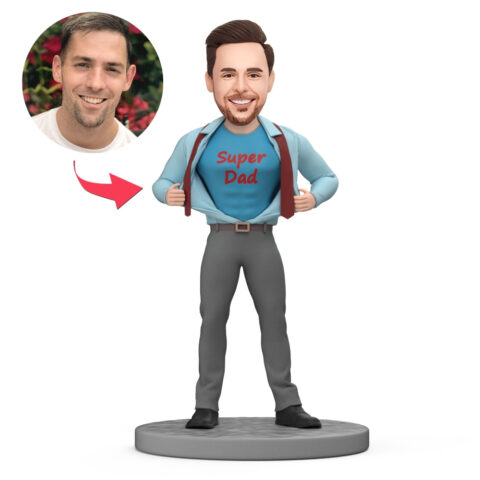 Custom-made to look uncannily like them: Father’s Day Gift Custom Bobblehead – Customize
