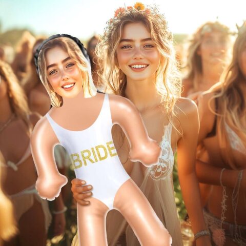 Personalized Bride Swimming Blow Up Dolls Funny Bridal Bachelorette