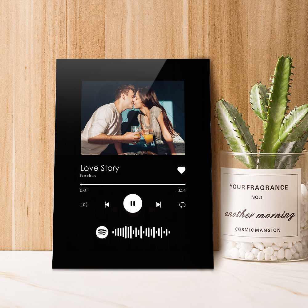Custom Spotify Plaques Scannable Music Black Plaque-Best Gift for Christmas