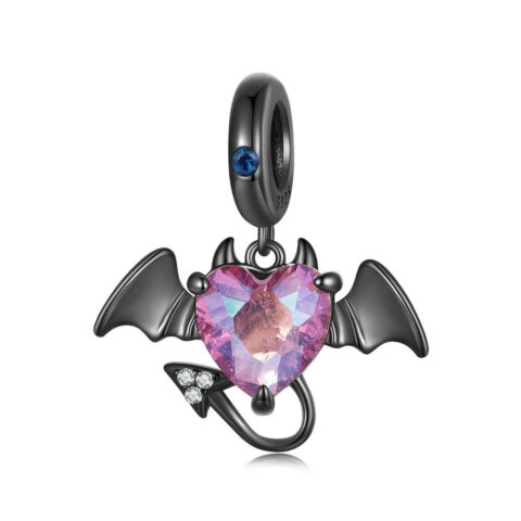 The Small Box With the Big Reaction: Love Devil Pendant Dangle Charm Silver