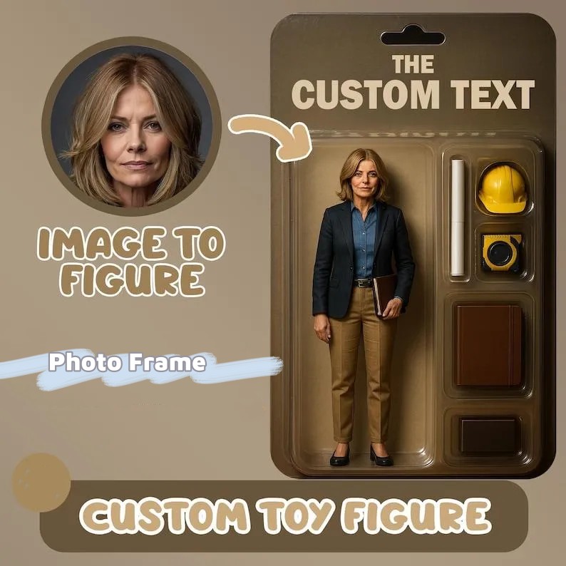 Fully Body Custom Action Figure Portraits | Personalized Toy Box Art