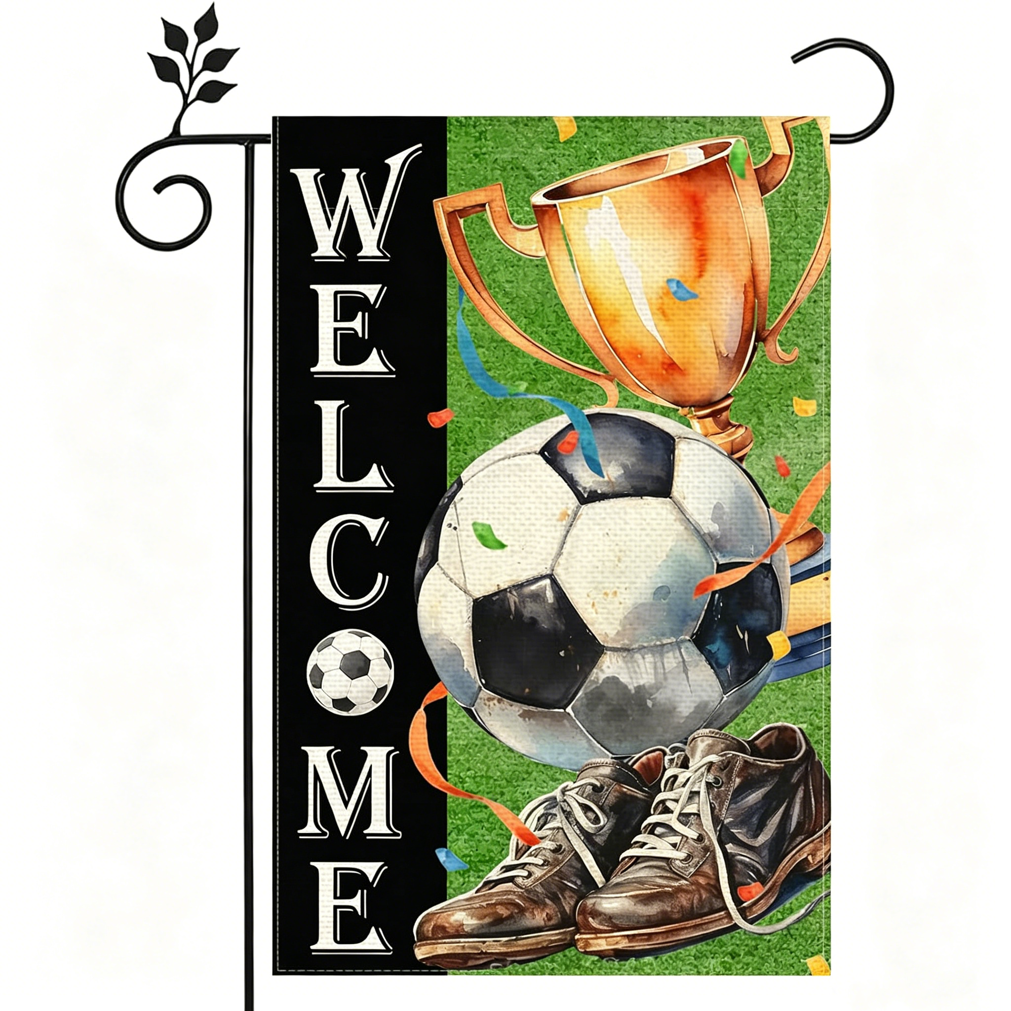 2026 Football Fever Soccer Garden Flag – Personalized USA Football Decorative