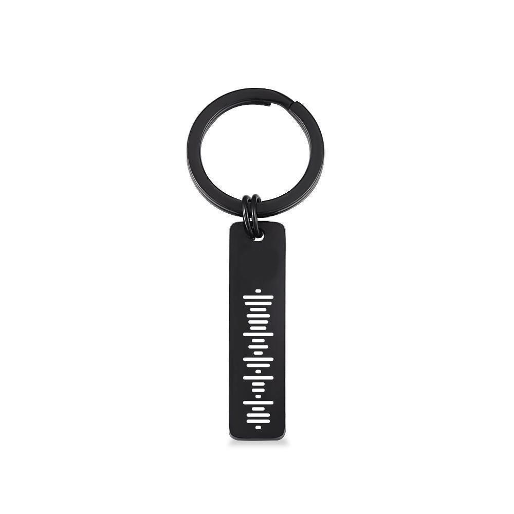 Scannable Music Code Keychain, Custom Music Song Keychains