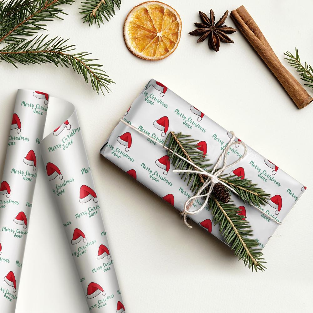 Custom Text Wrapping Paper Christmas Gift Wrap