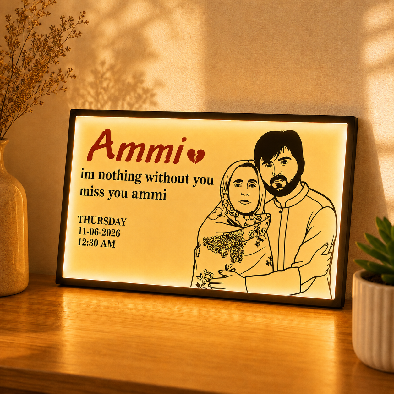 Personalized Memorial Photo Frame Custom Name Picture Frame Sympathy Gift Remembrance