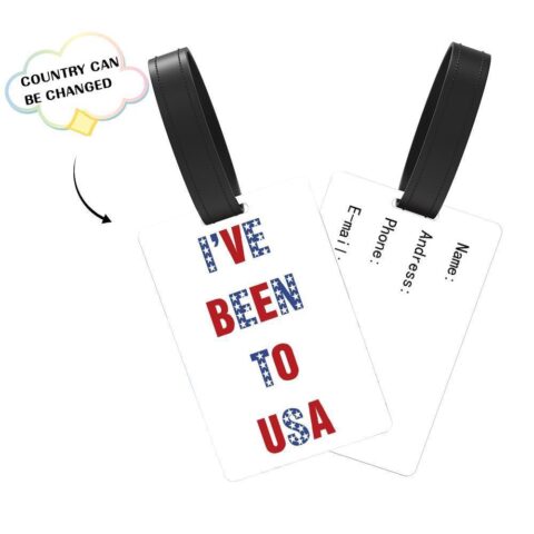Custom USA Luggage Tag – I’ve Been To USA