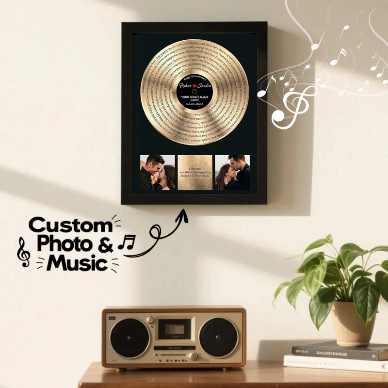 The Small Box With the Big Reaction: Personalized Golden Record Style Music Decor,