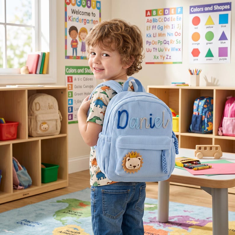 Personalized Toddler Backpack • Kindergarten Gift • Back to School •