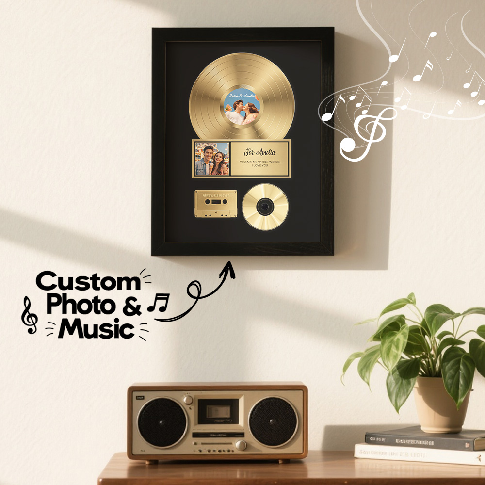 The Small Box With the Big Reaction: Personalized Golden Record Style Music Decor,