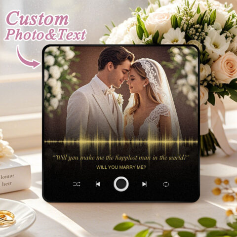 Custom Photo & Audio Fridge Magnet Capture Life’s Beautiful Moment Perfect