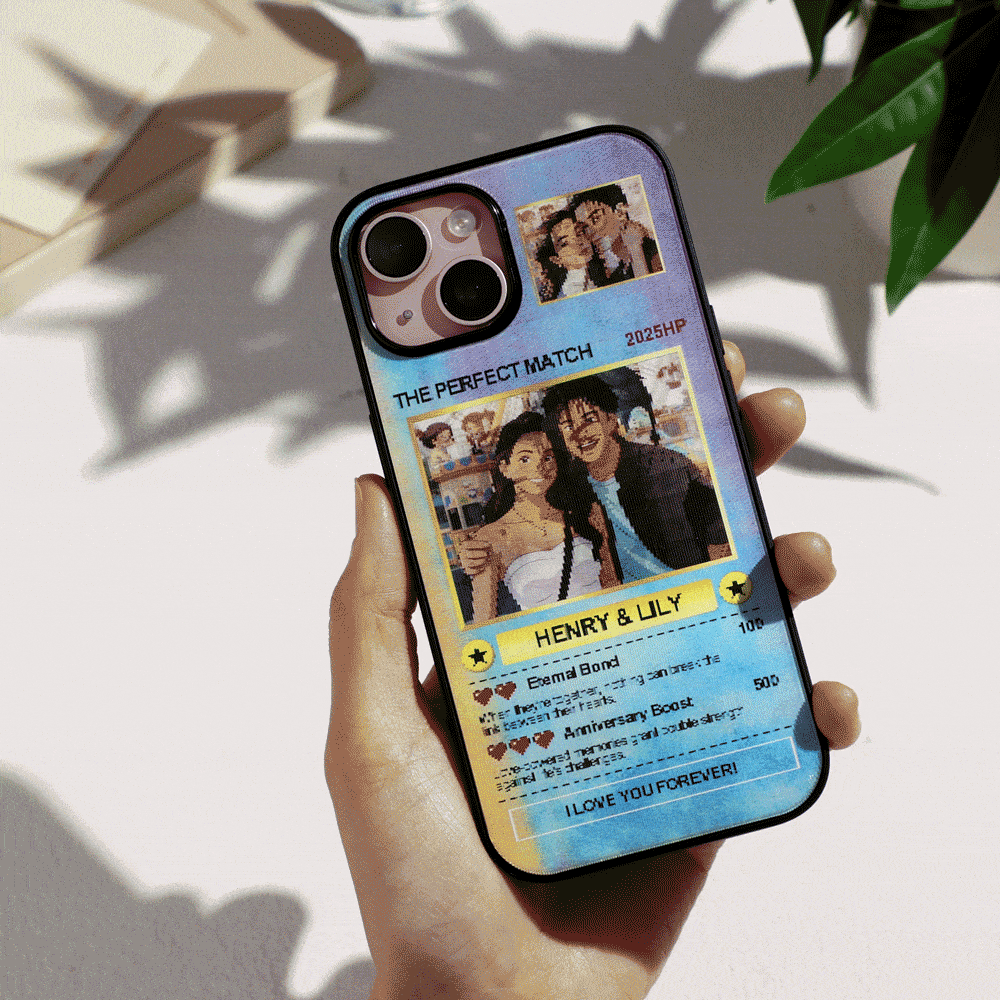 Custom Lenticular Anime Poke Card Phone Case 3 Photo Upload Cartoon