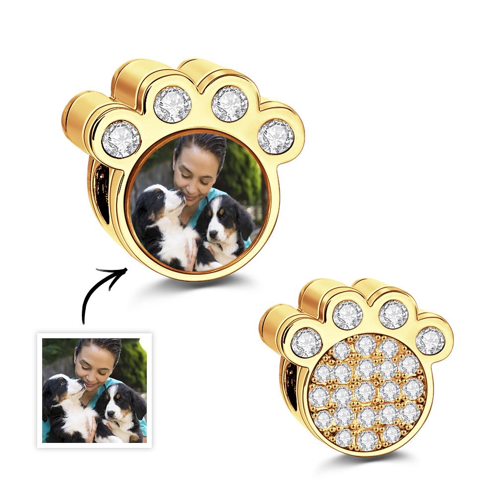 Stop Scrolling – This Is The One: Personalized Paw Photo Charm of Bracelet Custom