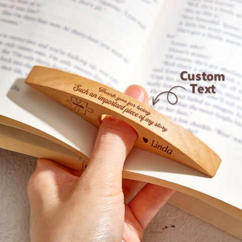 Personalized Book Page Holder Custom Book Page Holder for Book Lover
